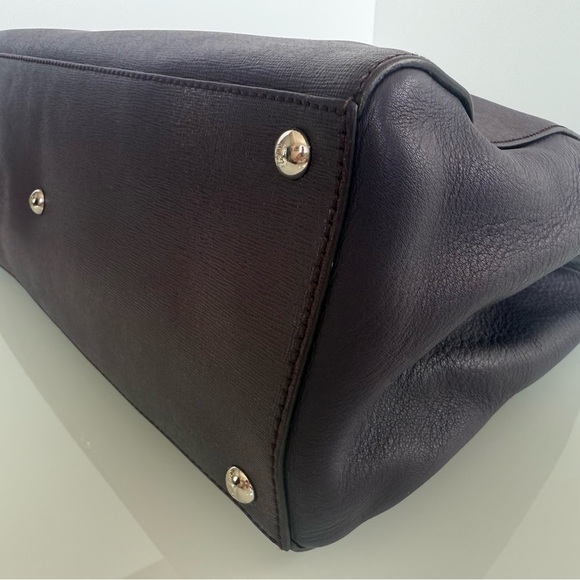 Fendi 2 Jours Plum Large Leather Bag - Picture 9 of 14